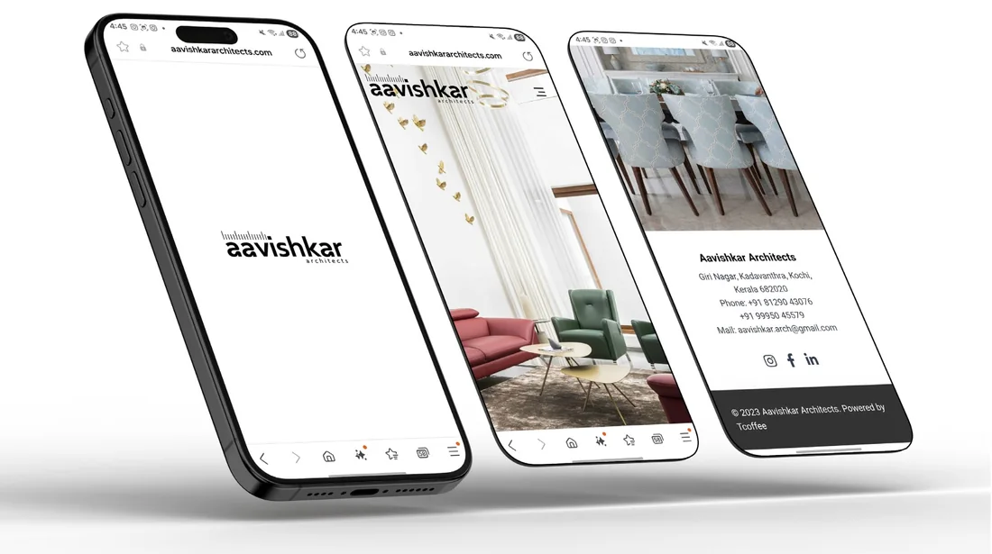 Aavishkar Architects website preview